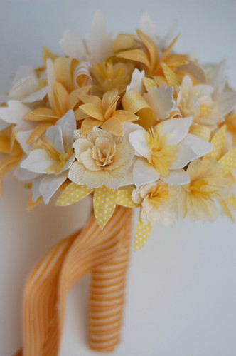 Completed bouquet, ready to ship off to Martha Stewart Weddings