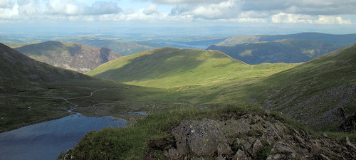 View from Helvellyn. Striding Edge, Lake District 4560