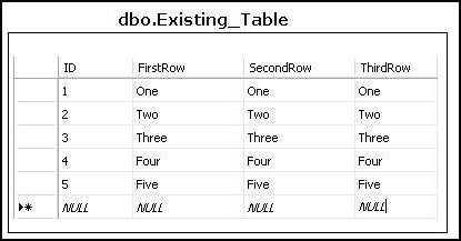 sqltable_existing