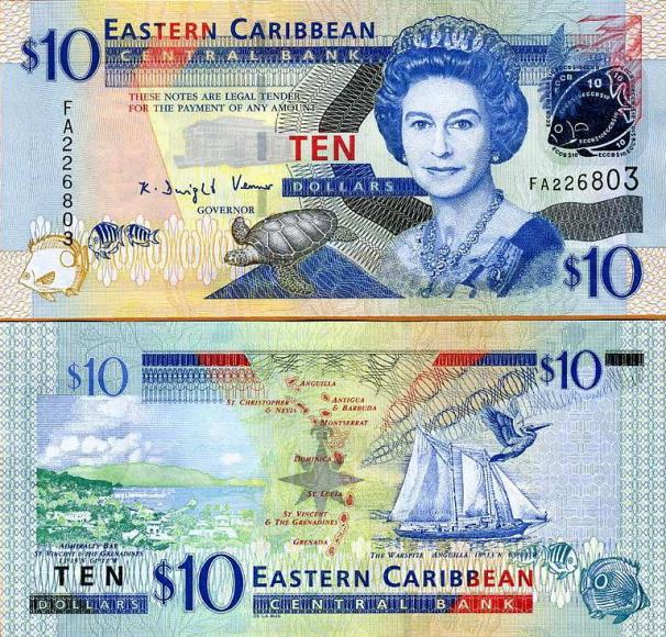 East Caribbean, $10, 2008
