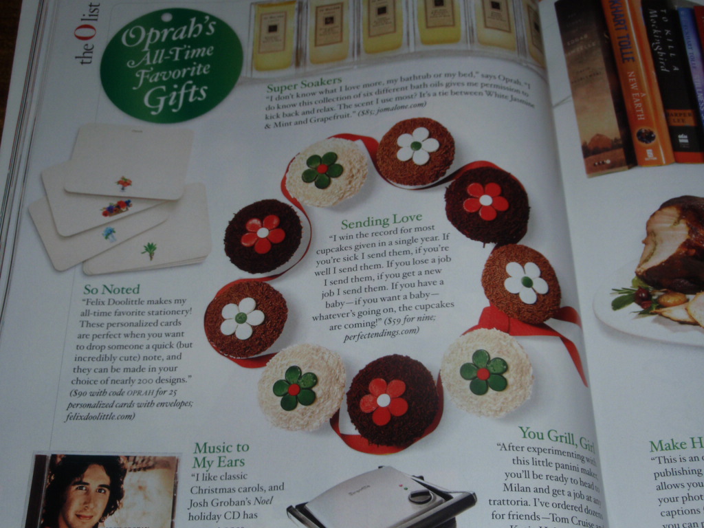 Oprah endorses Perfect Endings cupcakes