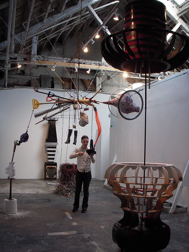 Martha Savery and the sound sculptures