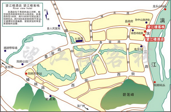 望江樓酒店map
