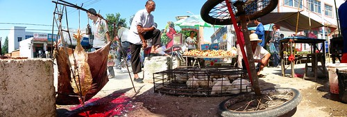 Chickens for sale near Tanghe, Henan Province, China