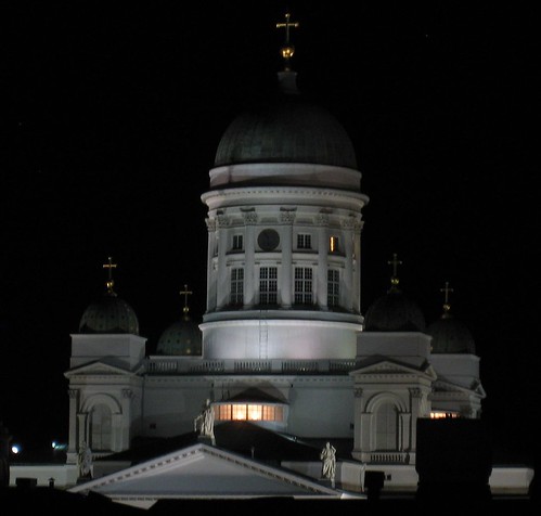 The Helsinki Cathedral from my hotel room window