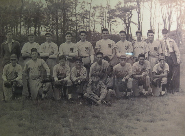 Early Orleans team with several different jerseys
