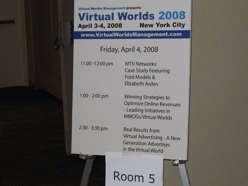 Virtual Worlds 2008 - Sign board