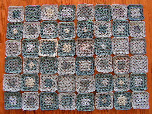 Baby Blanket all squares finished