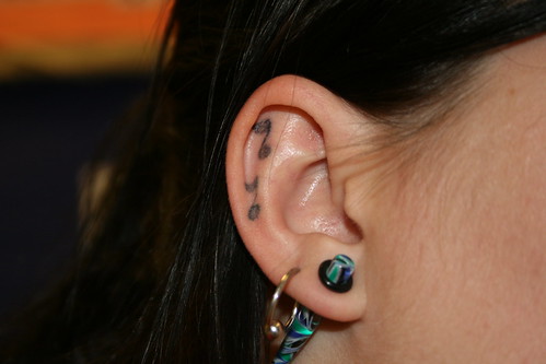 this is what ear tattoos look like after being left alone for a year the