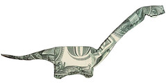 Moneygami Dinosaur