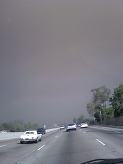 Driving to cerritos its like the fire is right here!