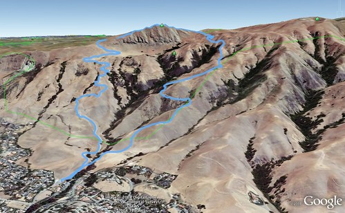 Mission Peak Google Earth map