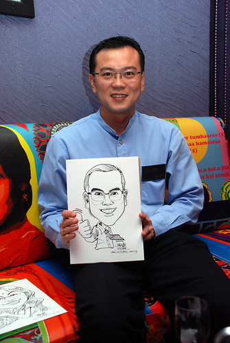 Caricature live sketching for Dow Jones 11