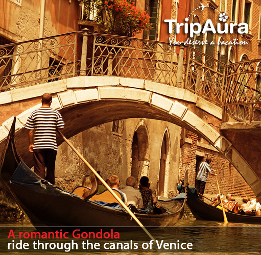 A romantic Gondola ride through the canals of Venice by Trip Aura