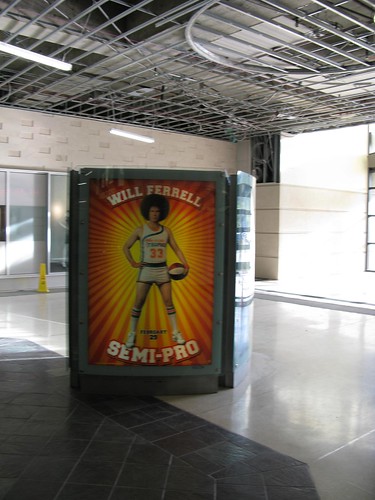 will ferrell semi pro. Will Ferrell Semi-Pro mall shelter movie poster. Will Ferrell Semi-Pro mall shelter movie poster