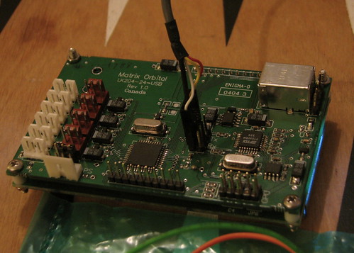 Arduino + Matrix Orbital LCD display