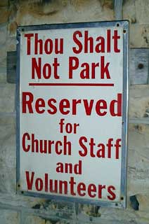 Thous shalt not park