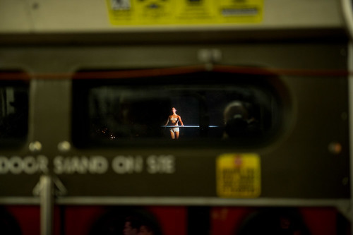 Dancer on Streetcar window