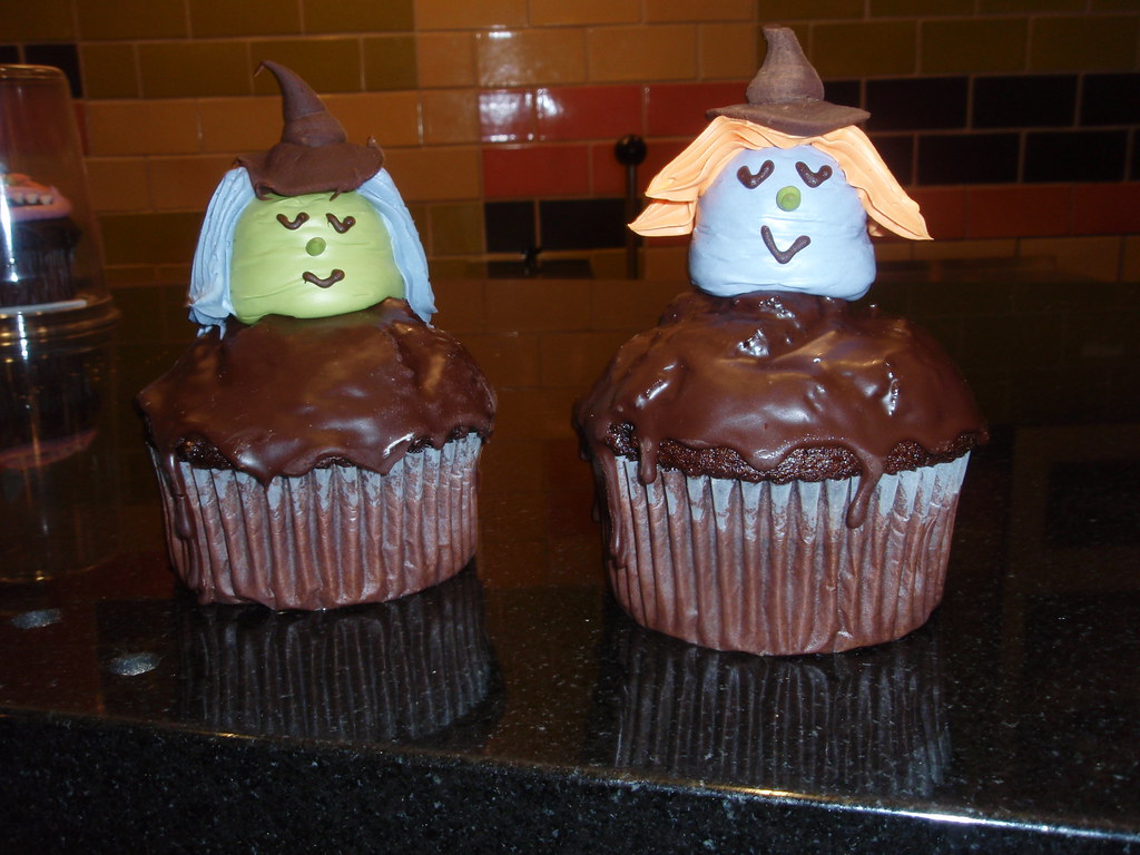 Witch cupcakes at Union Square Whole Foods