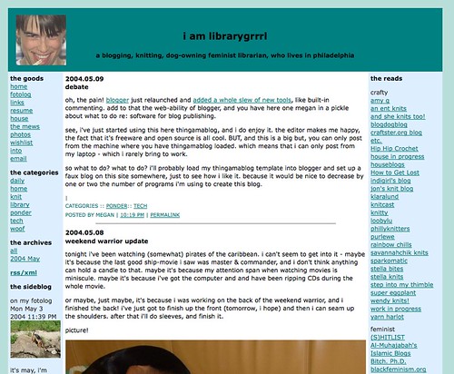 Blog - late 2003 to November 2004