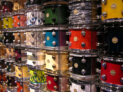 drums wallpaper. Wall of DW Drums - 2008 NAMM