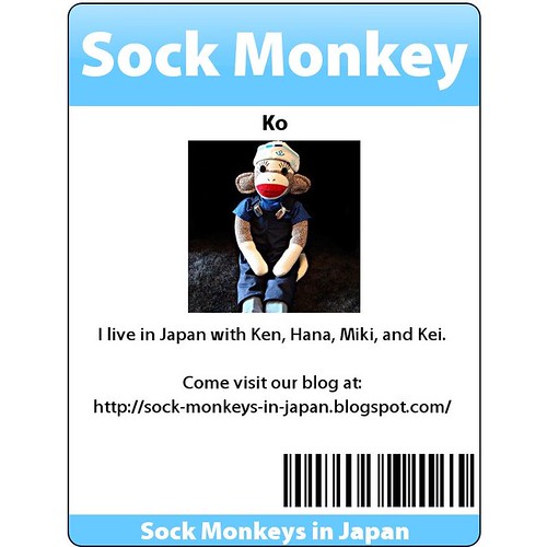 Sock Monkey Ko's Official Badge (by martian cat)