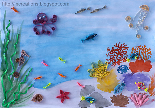 Under the sea. Quilling by Inna's Creations.
