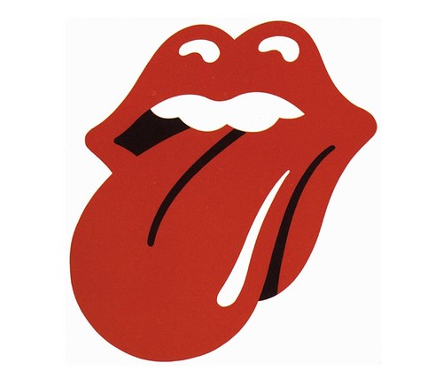 Stones logo, signed print