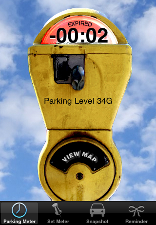 iPhone Parking Meter Screen Shots
