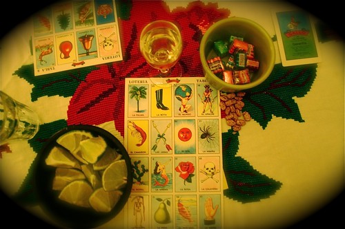 Loteria, chicle, tequila