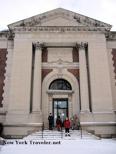Utica Public Library Entrance