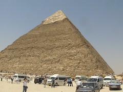 Pyramid with limestone casing