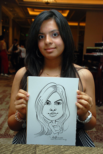 caricature live sketching for wedding dinner 120708  - 42
