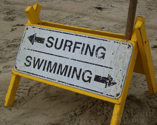 surfing / swimming