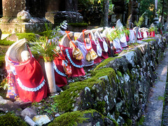 Jizo statues - Okunoin cemetary