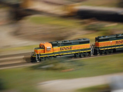 Miniature Train in motion