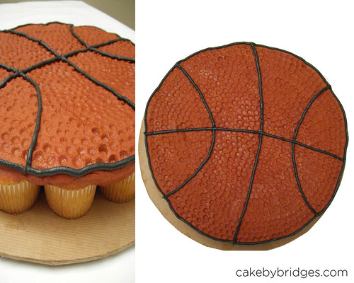 Uk Basketball Cake. asketball cupcake cake