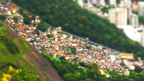 Rio de Janeiro Tilt Shift - Favela Corcovado