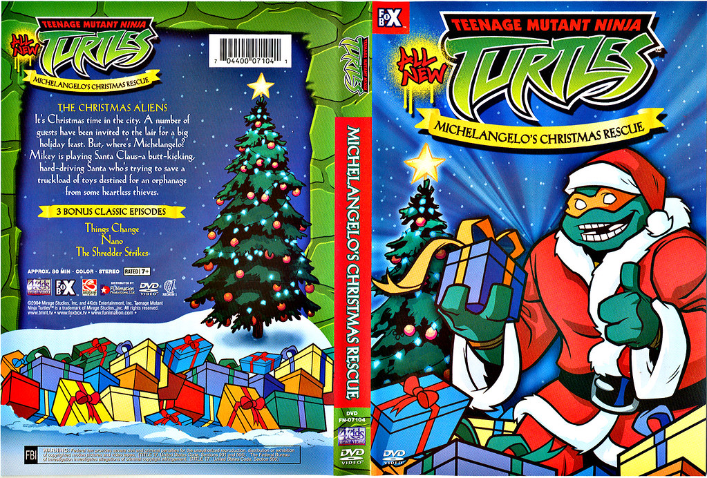 Michelangelo's Christmas Rescue ..DVD wrap-around (( 2004 ))