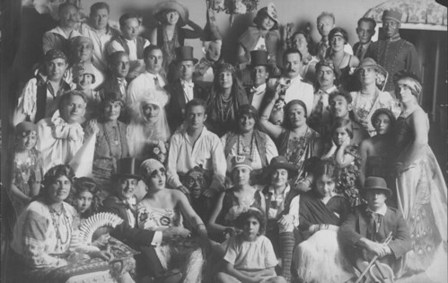 Purim Party at Ludwig Satz's House in Sea Gate, Brooklyn, ca. 1925