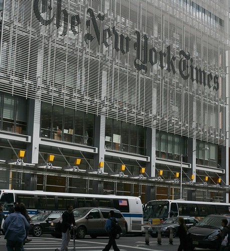 Yesterday I got a great tour with my cell phone of the new New York Times