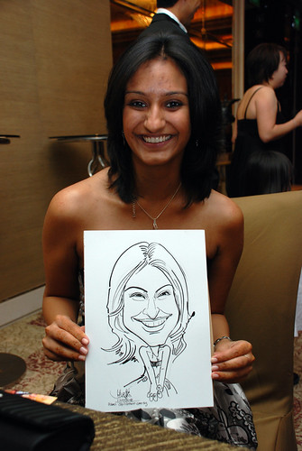 caricature live sketching for wedding dinner 120708  - 38