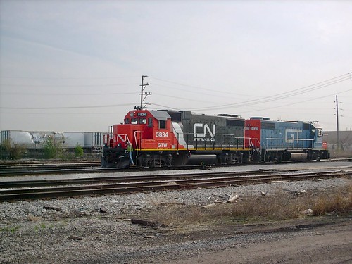 Switching activity at the former Illinois Central Crawford Yard. Chicago Illinois. May 2007. by Eddie from Chicago