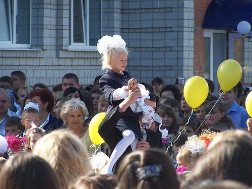 Little Masha ringing the First Bell