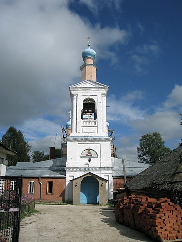 IMG_2419 Church of the Holy Virgin in the Intercession in Pokrovskoye (       ). 1851.  Chalk-White Bell Tower. ©  carlfbagge