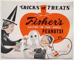Fisher's Peanuts Halloween sign