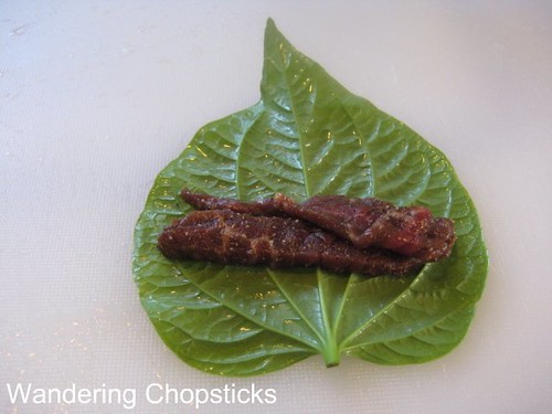 Bo Nuong La Lot (Vietnamese Grilled Beef with Wild Betel Leaf) 3