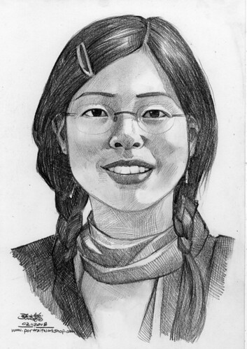lady portrait in pencil 021108