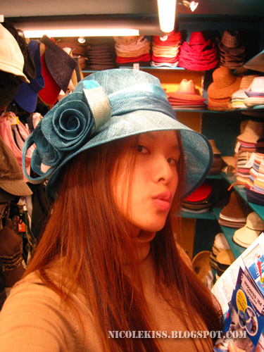 cool blue hat