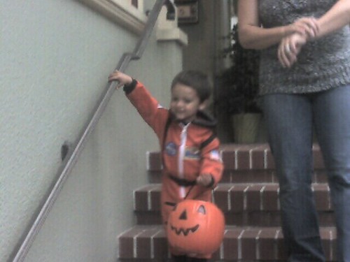 Mason trick or treating for 1st time tonight